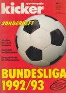 Kicker Sonderheft - Bundesliga 1992/93