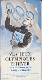VIes Jeux Olympiques d’hiver - 14 - 25 février 1952 OSLO - NORVEGE (Programme + Touristic guide, French ed.)