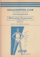 Grasshoppers Zürich - FC Lugano / Blue Stars - Pro Daro Bellinzona, 9. 9. 1956, Stadion Hardturm, Offz. Programm