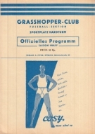 Grasshopper-Club Zürich - FC Schaffhausen, 18. Nov. 1956, Hardturm Stadion, Offizielles Programm