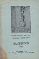 International Amateur Athletic Federation Handbook 1953 - English edition